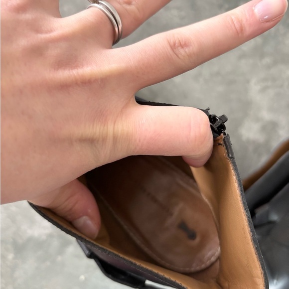 Schuler and Sons Anthropologie black Philadelphia ankle boots booties leather 10 - Picture 8 of 8